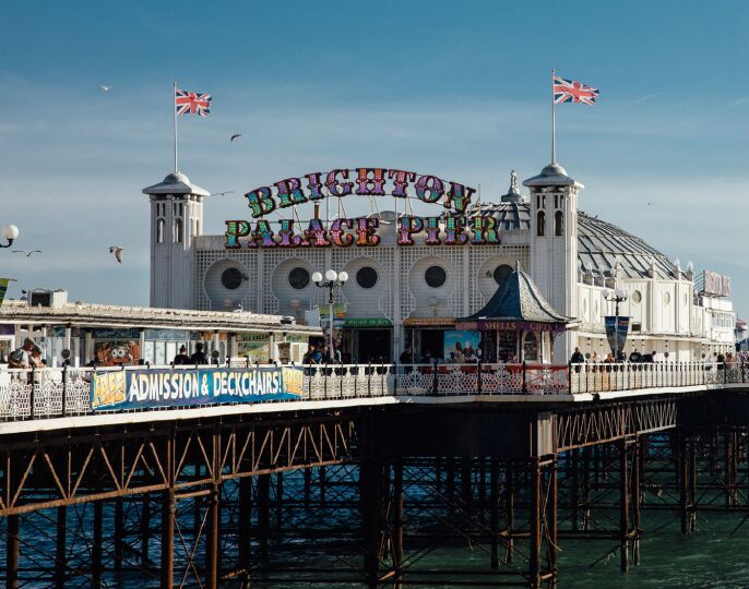 Curso de verano en Brighton - Vista del Brighton Pier y la playa