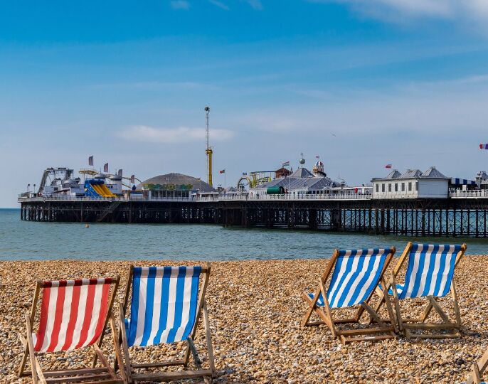 Curso de verano en Brighton - Vista del Brighton Pier y la playa